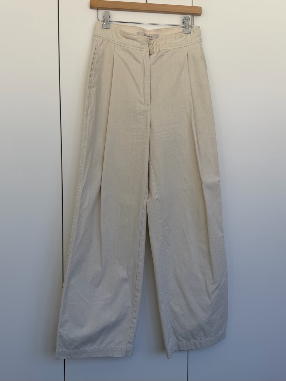 Humanoid High-Waist Wide Leg Pants - Cream XS